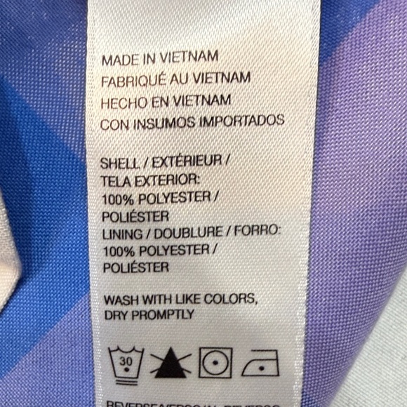 Izod Golf Plaid A-Line Skirt in Blue Green and Purple with Shorts Insert - Picture 3 of 6